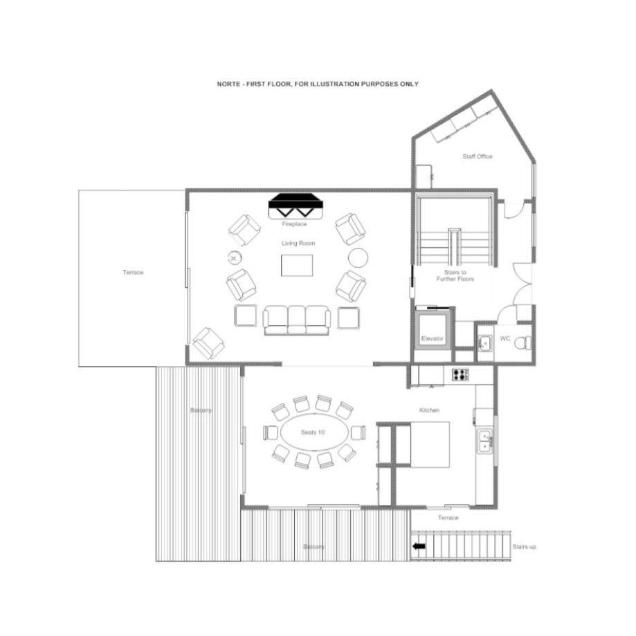 Chalet Alpine Estate, Verbier floorplan - The Chalet Edit