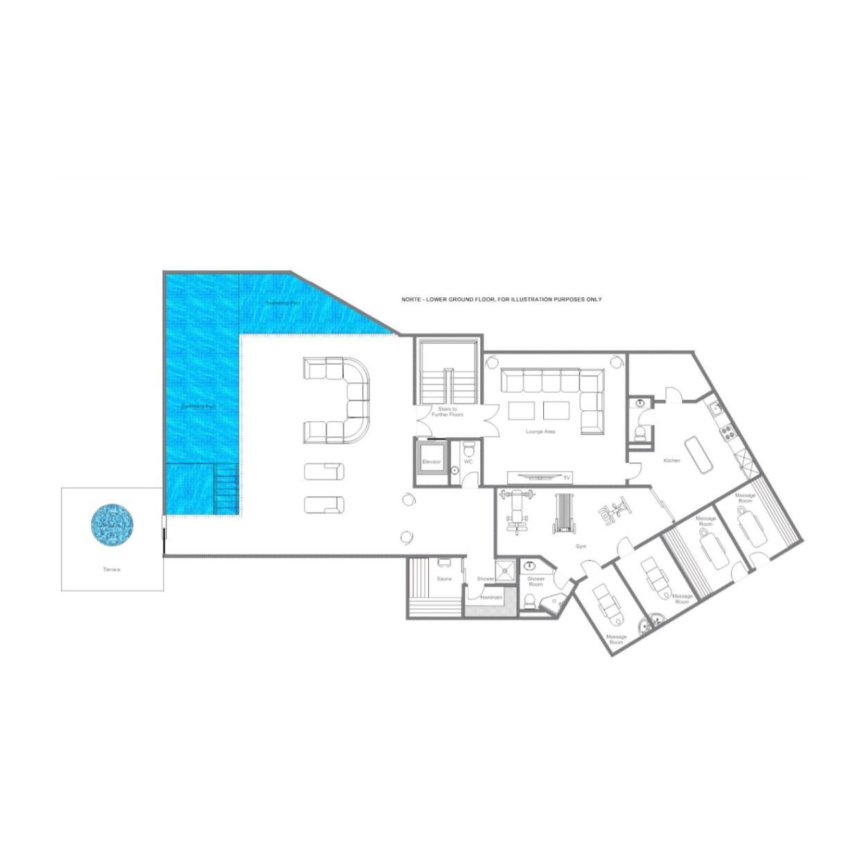 Chalet Alpine Estate, Verbier floorplan - The Chalet Edit