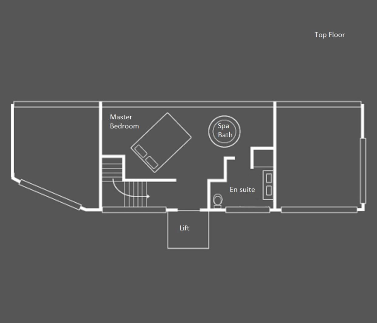 Heinz Julen Penthouse, Zermatt floorplan - The Chalet Edit