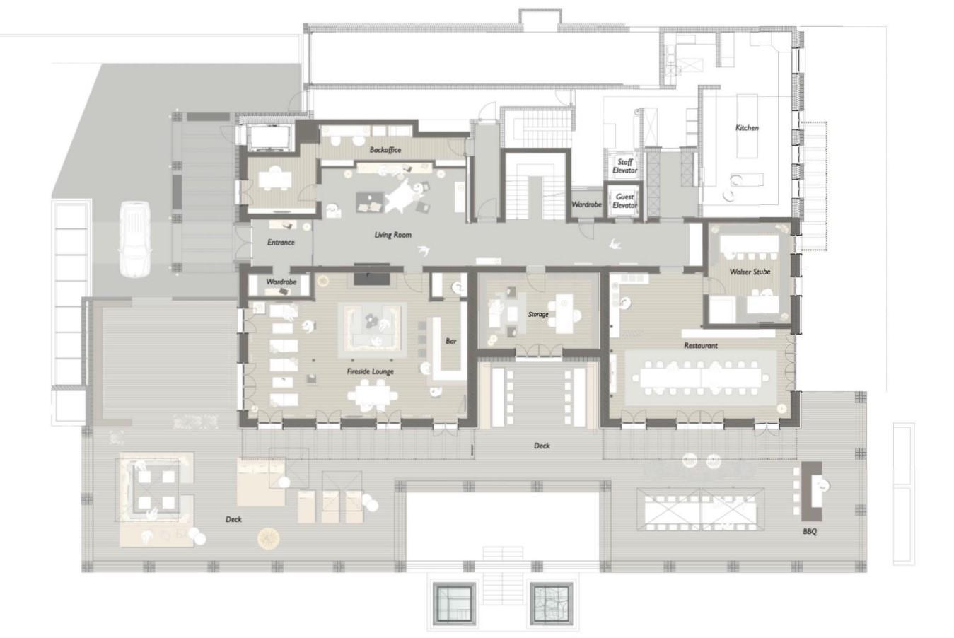 Chalet N, Lech floorplan - The Chalet Edit