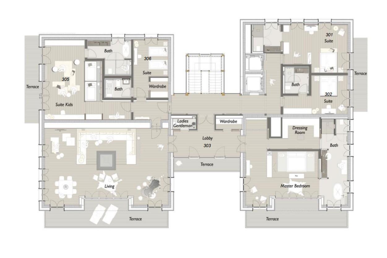 Chalet N, Lech floorplan - The Chalet Edit