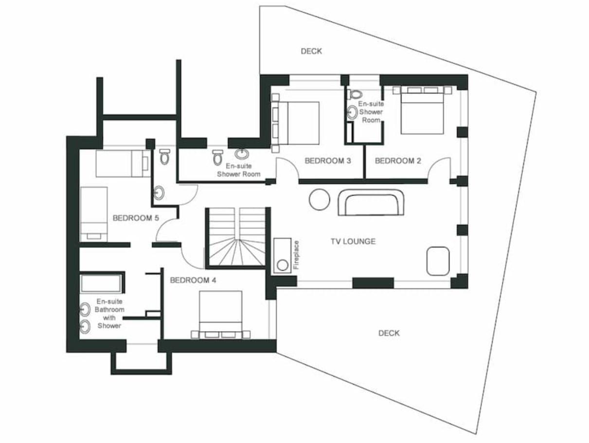 Chalet Kuma, Chamonix floorplan - The Chalet Edit