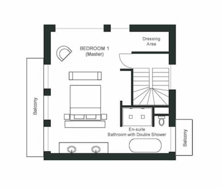 Chalet Kuma, Chamonix floorplan - The Chalet Edit