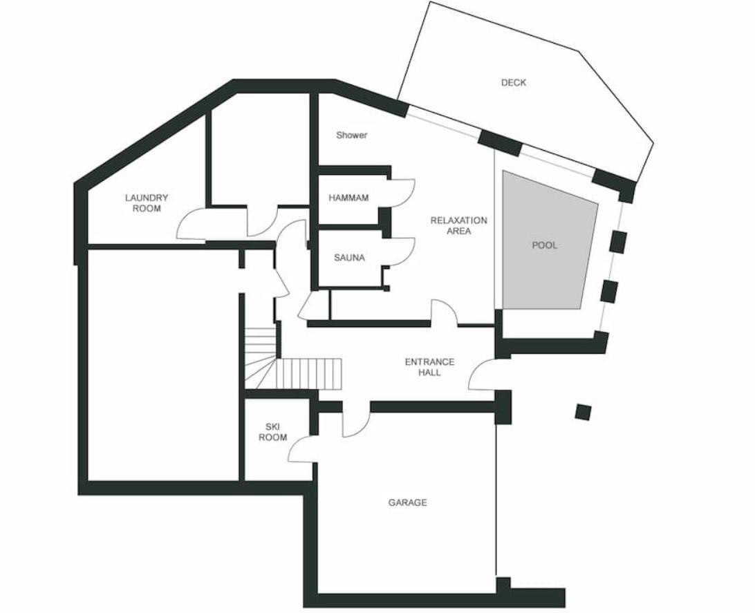 Chalet Kuma, Chamonix floorplan - The Chalet Edit