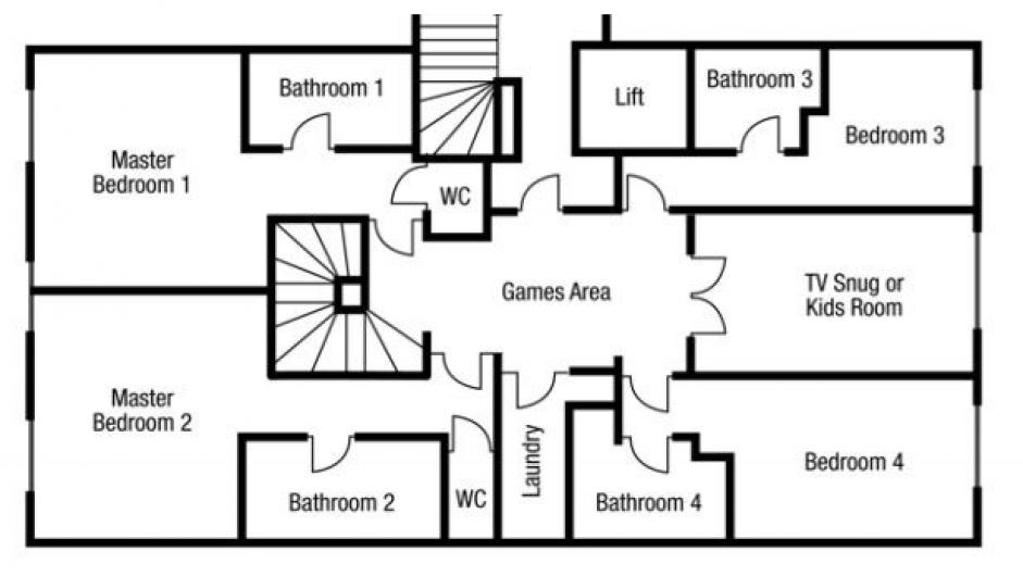Apartment Les Sorbiers, Val D'isere floorplan - The Chalet Edit
