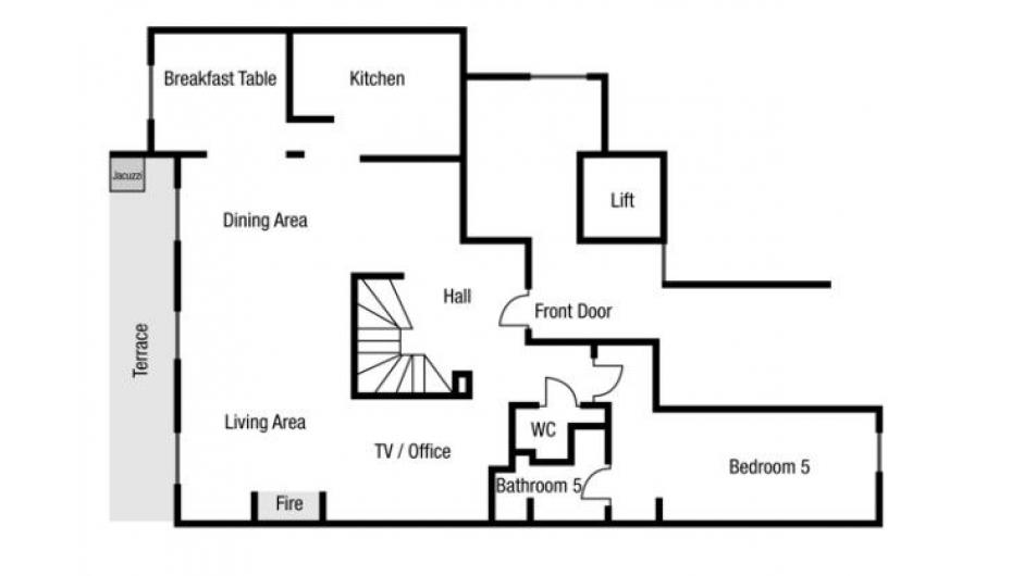 Apartment Les Sorbiers, Val D'isere floorplan - The Chalet Edit