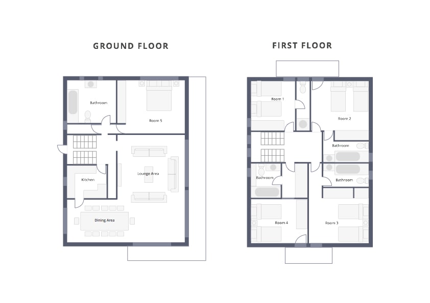 Chalet Cecelia, Meribel floorplan - The Chalet Edit