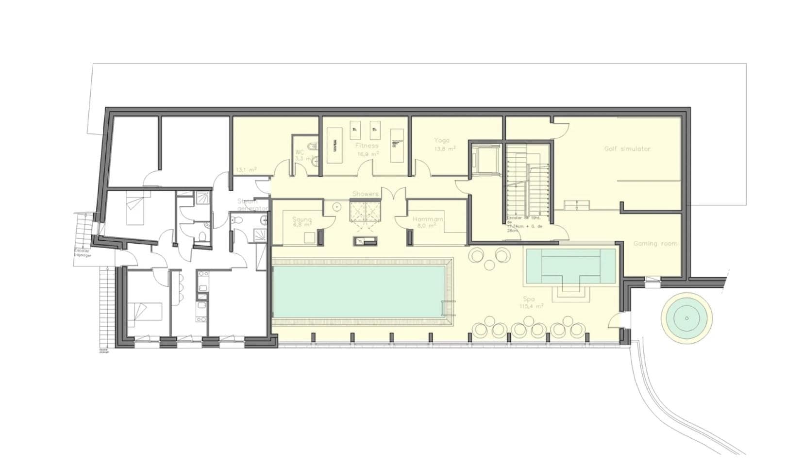 Chalet La Datcha, Val Thorens floorplan - The Chalet Edit