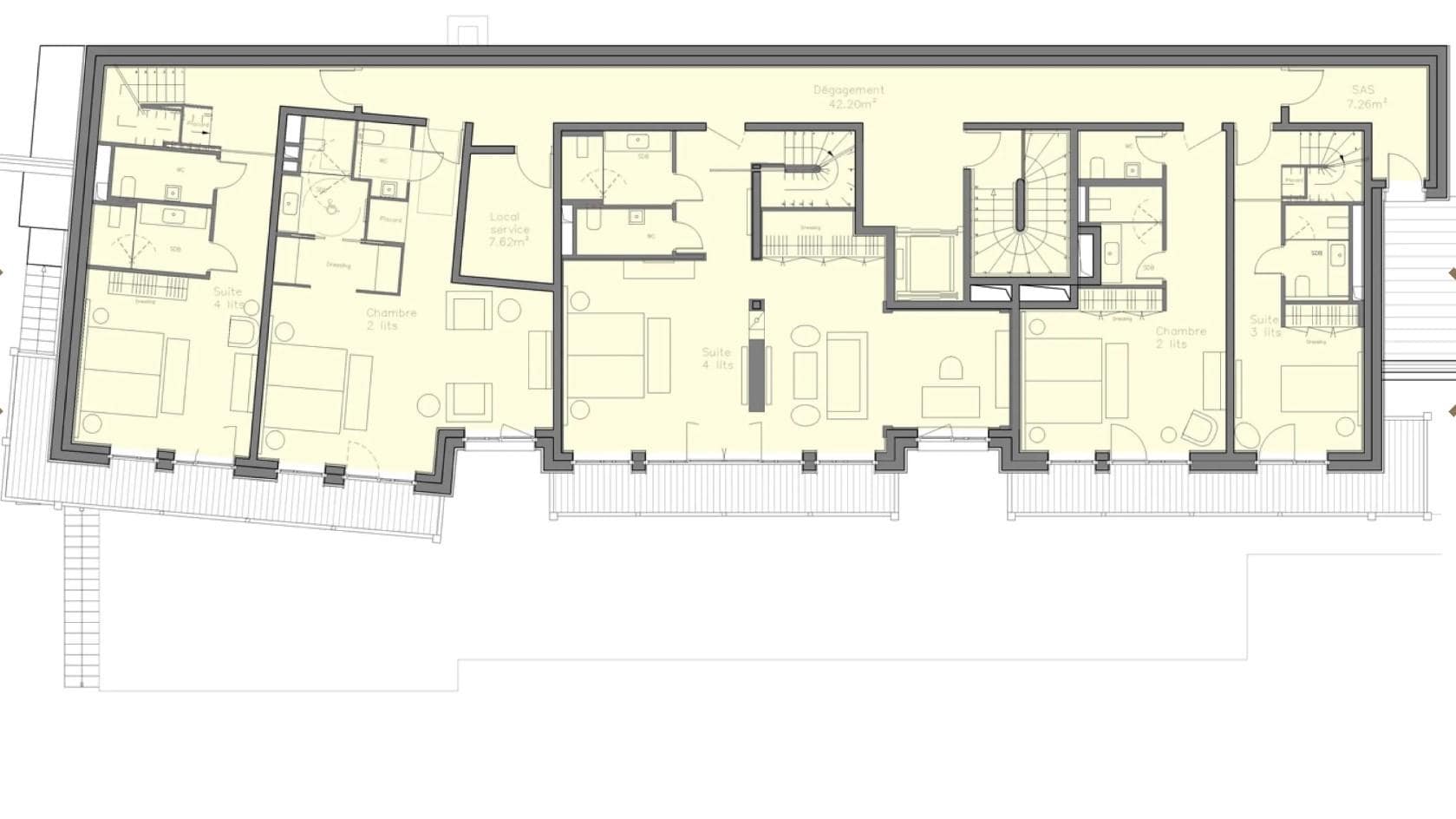 Chalet La Datcha, Val Thorens floorplan - The Chalet Edit