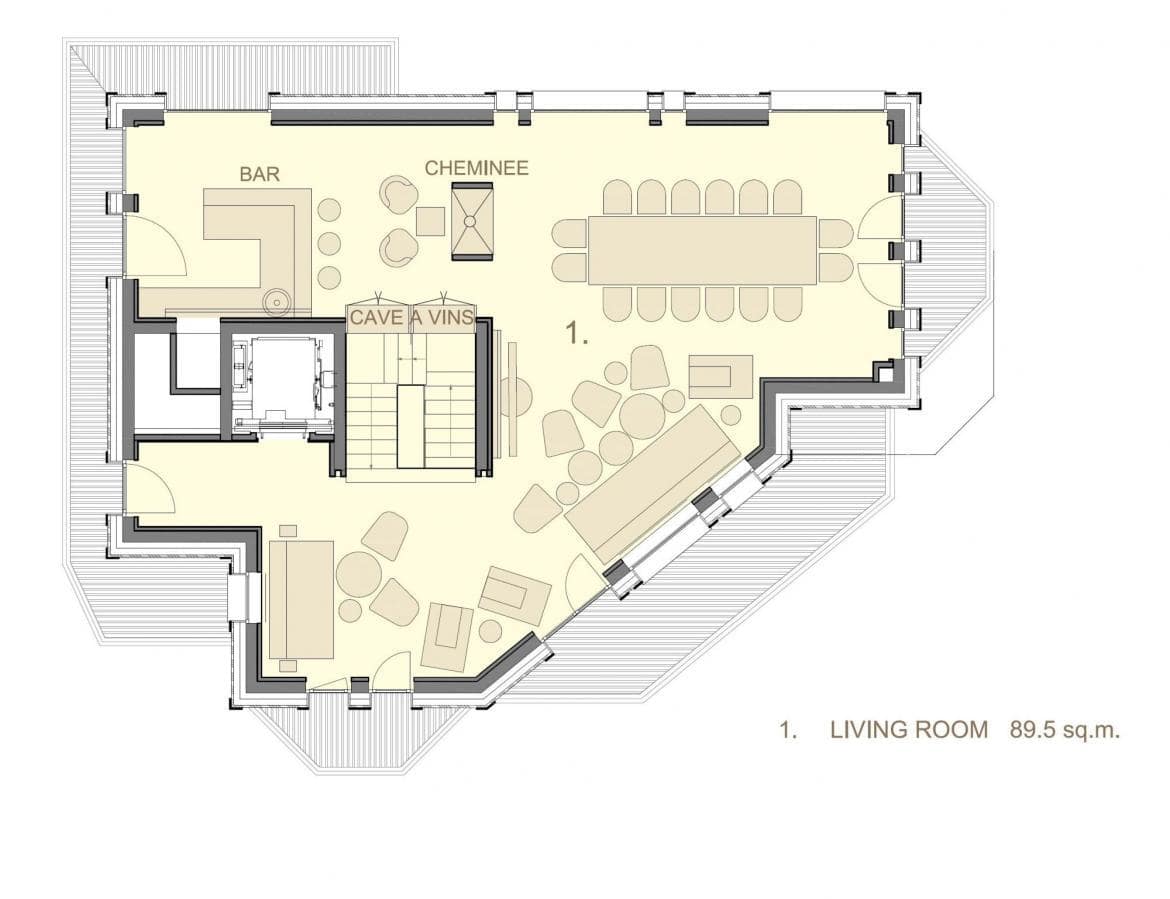 La Datcha, Courchevel 1850, France floorplan - The Chalet Edit