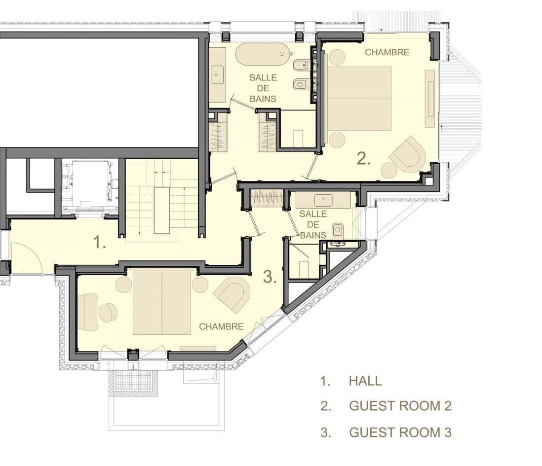 La Datcha, Courchevel 1850, France floorplan - The Chalet Edit