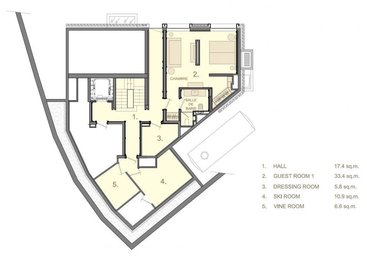 La Datcha, Courchevel 1850, France floorplan - The Chalet Edit