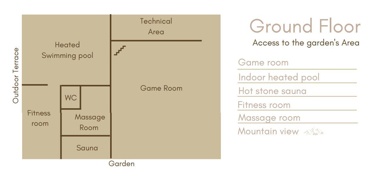 Chalet Des Amis, Meribel floorplan - The Chalet Edit