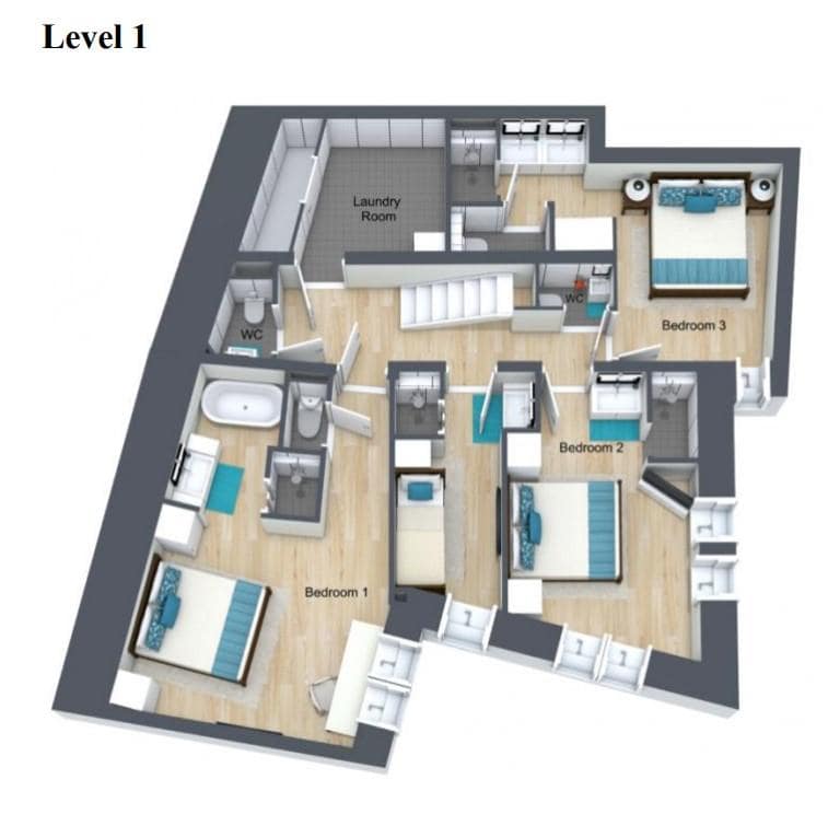 Chalet Ceres, Val D'isere floorplan - The Chalet Edit