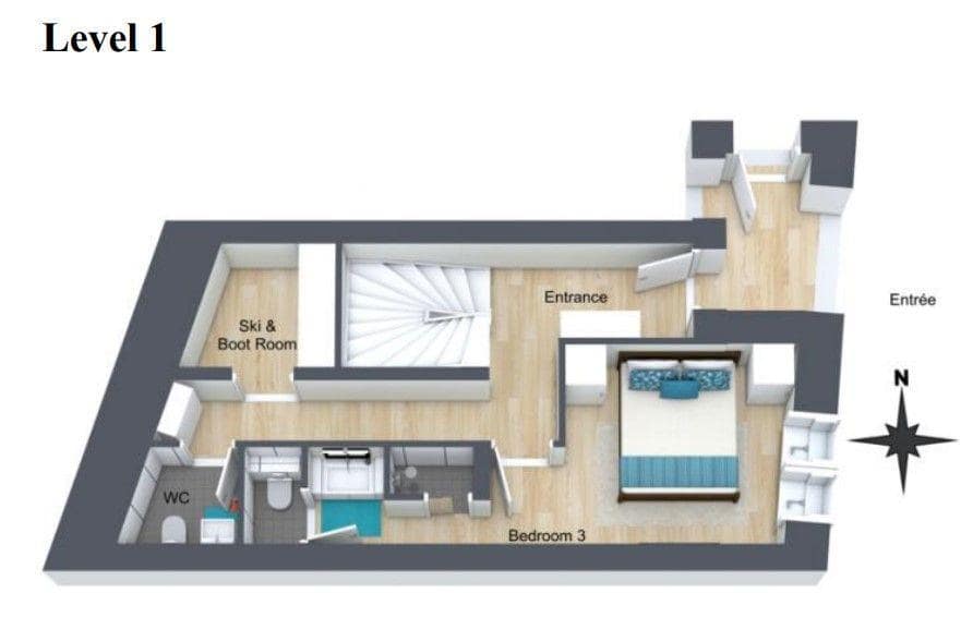 Chalet Luna, Val D'Isere floorplan - The Chalet Edit