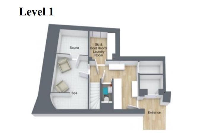 Chalet Aurora, Val D'Isere floorplan - The Chalet Edit