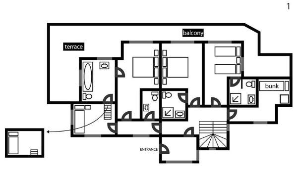 Chalet Alaska, Courchevel 1850 floorplan - The Chalet Edit