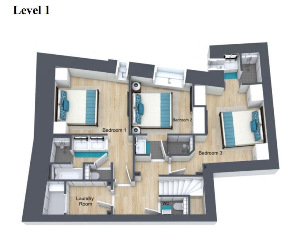 Chalet Flora, Val D'Isere floorplan - The Chalet Edit