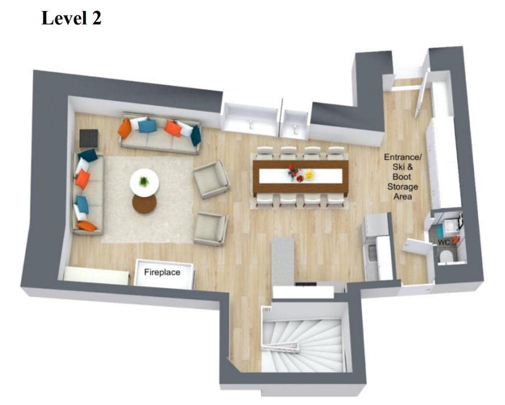 Chalet Flora, Val D'Isere floorplan - The Chalet Edit
