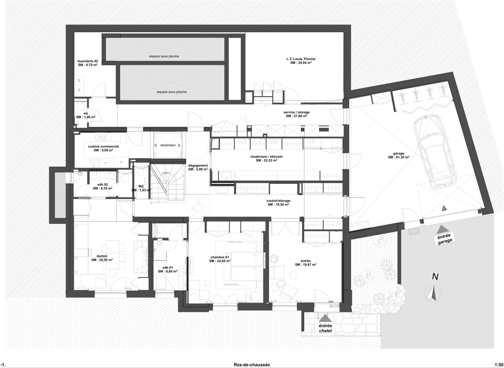Granite Mountain Lodge, Chamonix floorplan - The Chalet Edit
