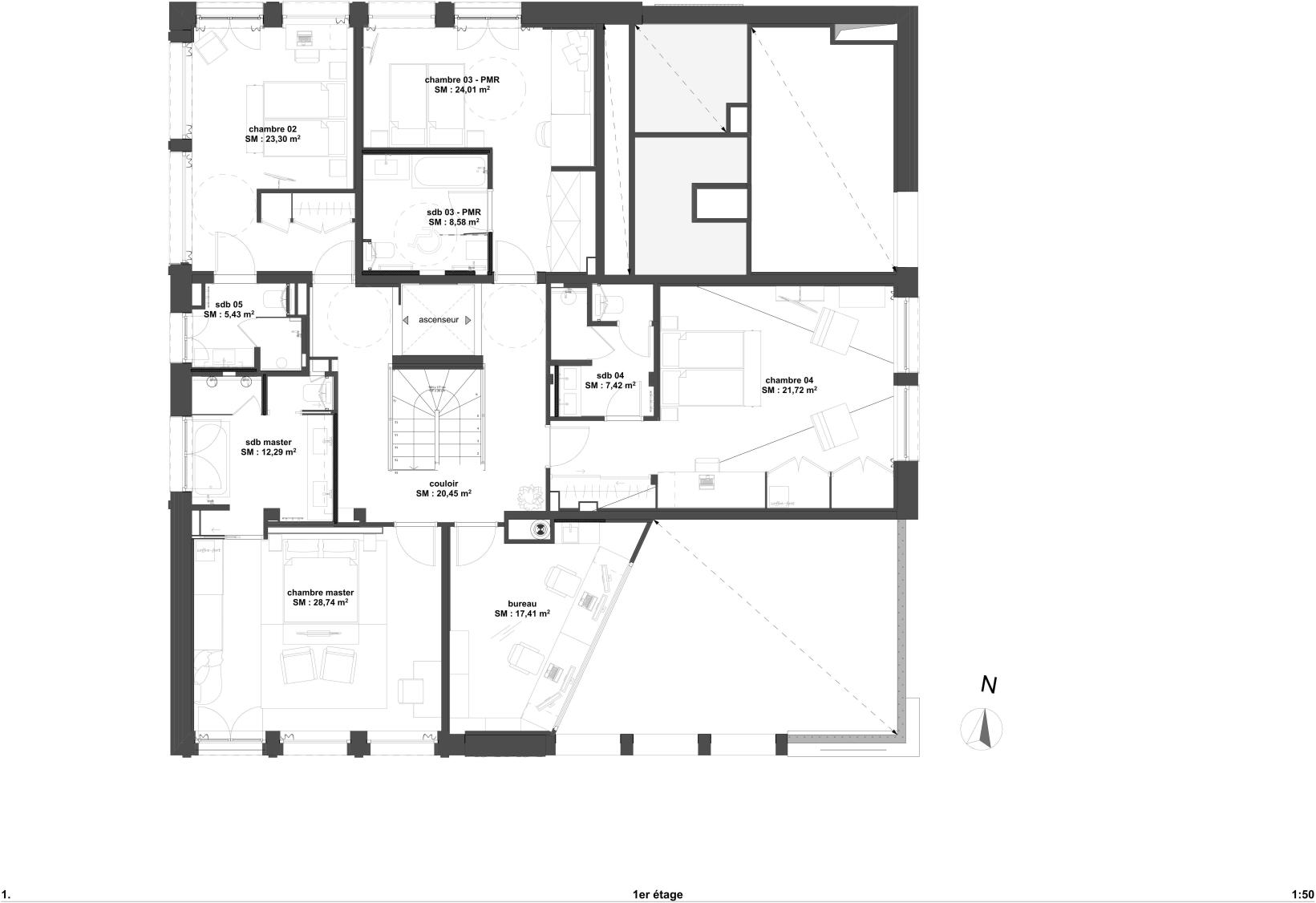 Granite Mountain Lodge, Chamonix floorplan - The Chalet Edit