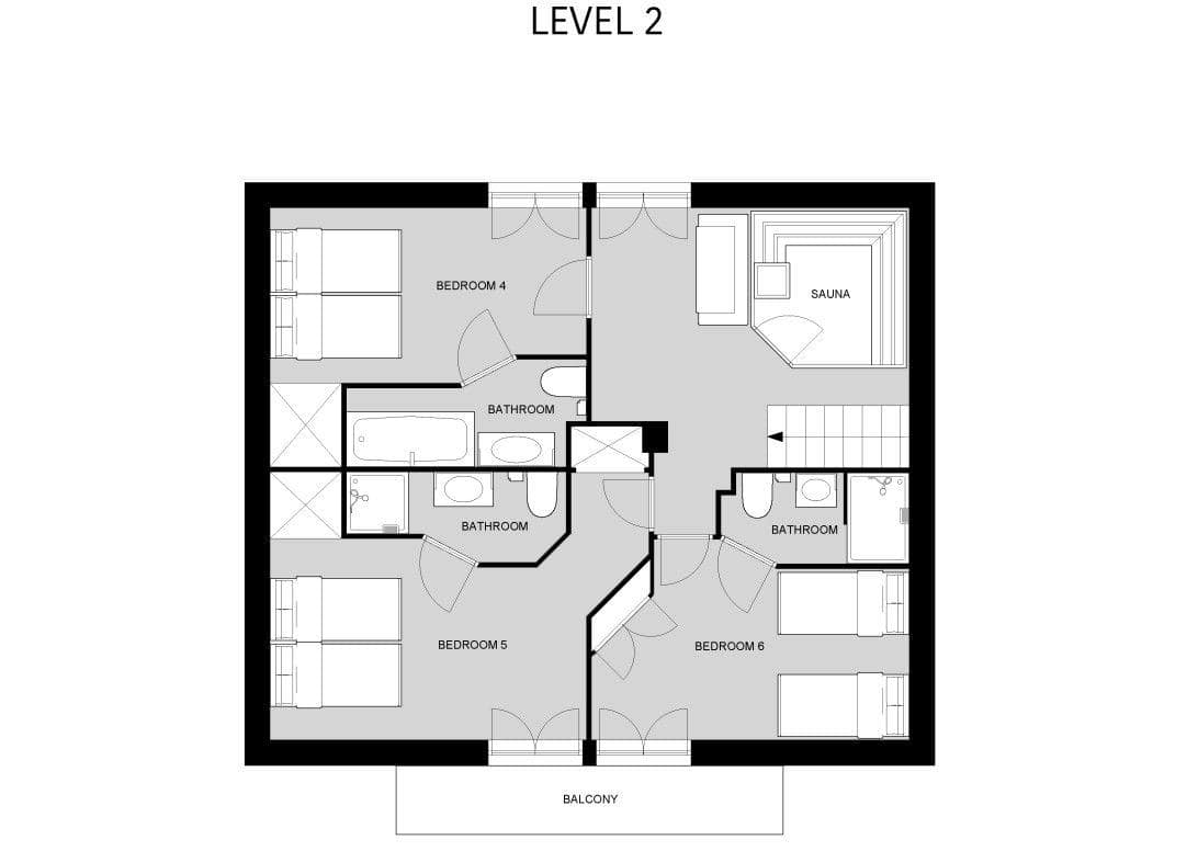 Chalet Thovex, Val D'Isere floorplan - The Chalet Edit