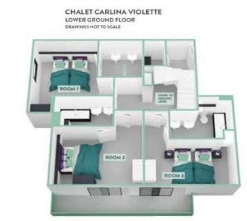 Chalet Violette, Belle Plagne floorplan - The Chalet Edit