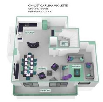 Chalet Violette, Belle Plagne floorplan - The Chalet Edit
