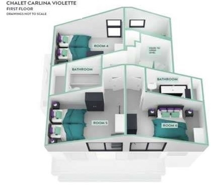 Chalet Violette, Belle Plagne floorplan - The Chalet Edit