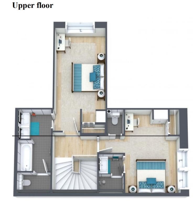 Chalet Penthouse B, Courchevel floorplan - The Chalet Edit
