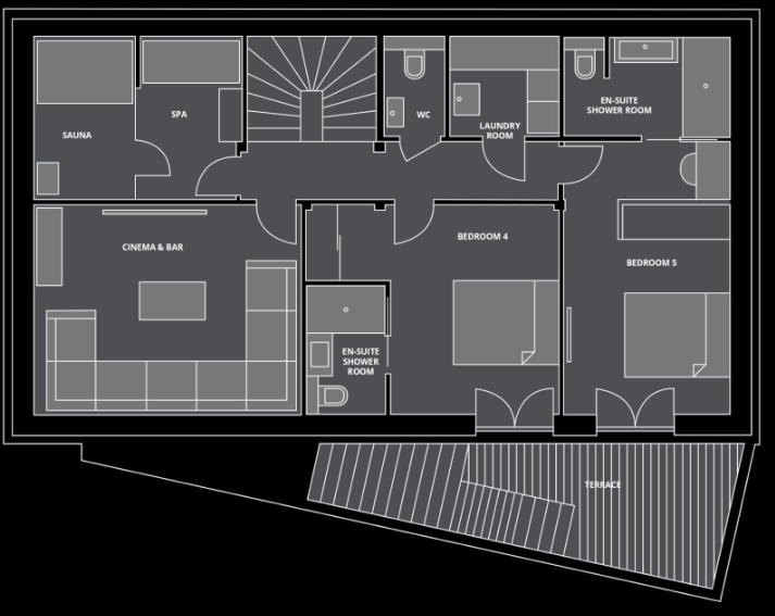 Chalet Tosca, Les Gets floorplan - The Chalet Edit