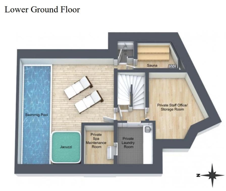 Chalet Juno, Val D'Isere floorplan - The Chalet Edit