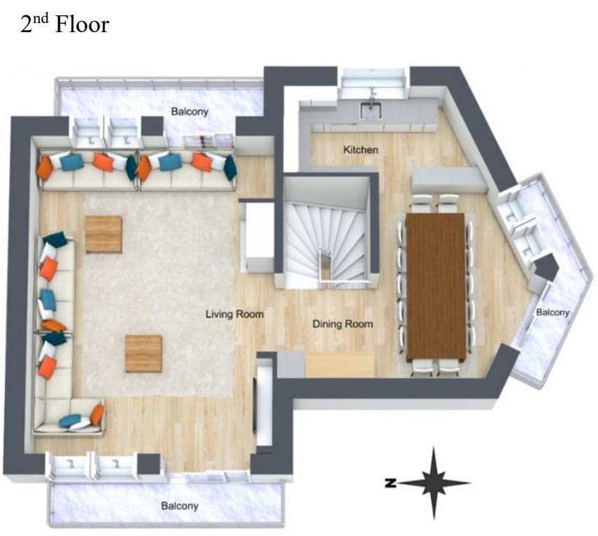 Chalet Juno, Val D'Isere floorplan - The Chalet Edit