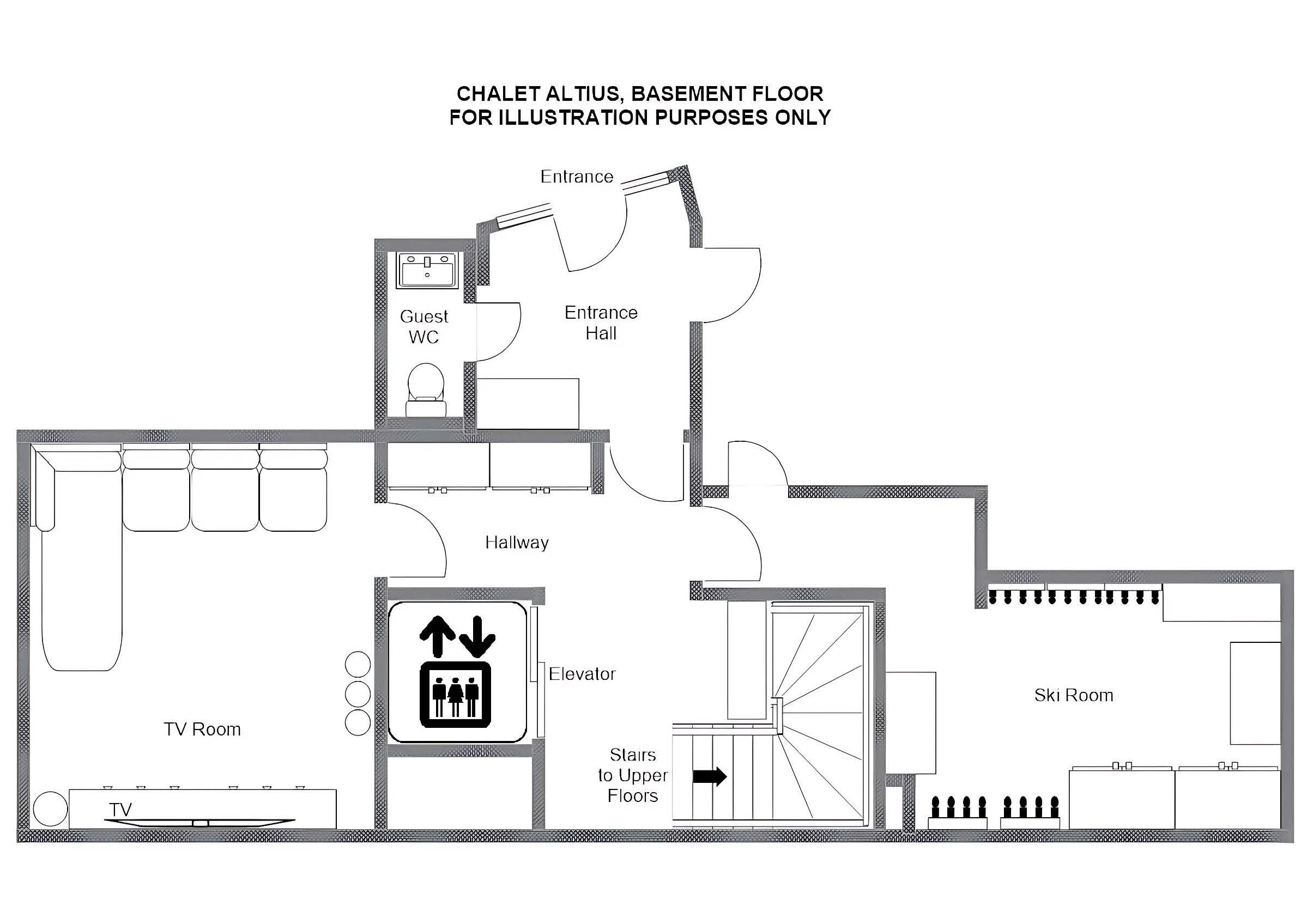 Chalet Altius, Meribel floorplan - The Chalet Edit
