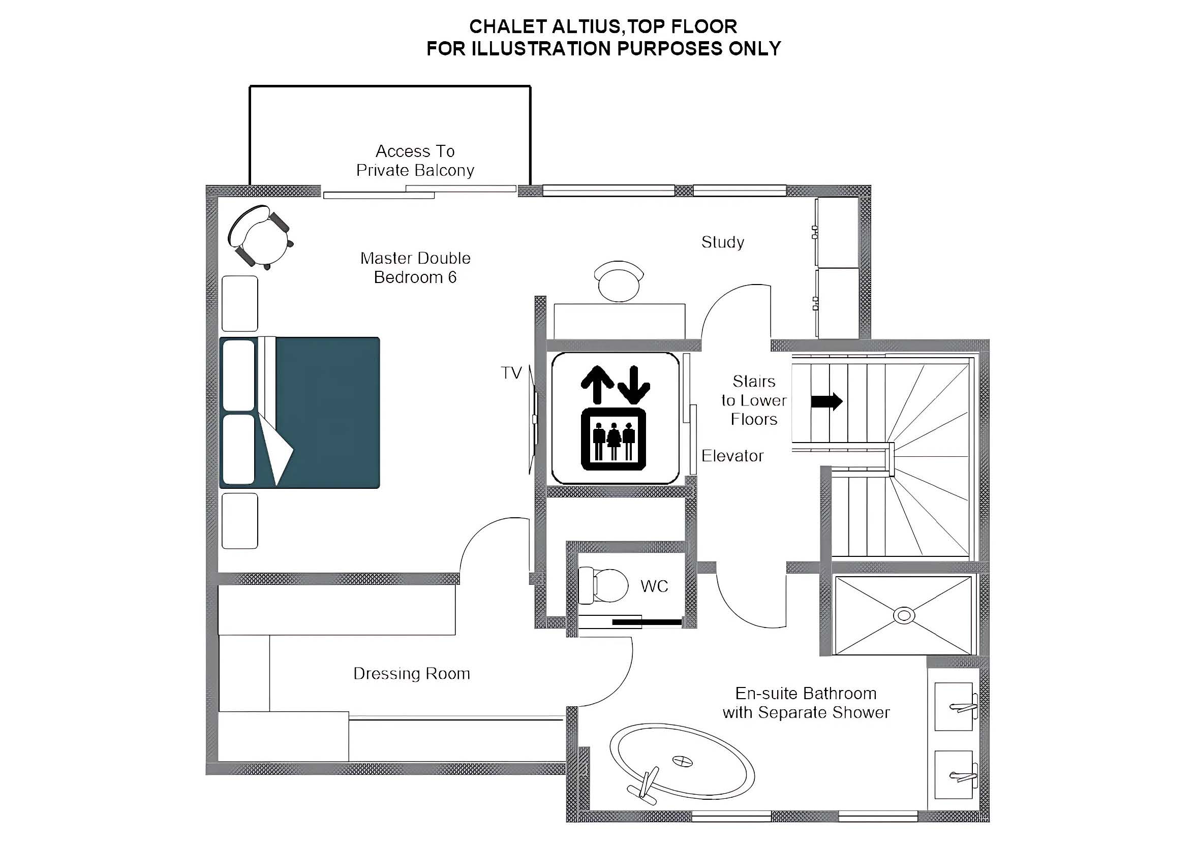 Chalet Altius, Meribel floorplan - The Chalet Edit