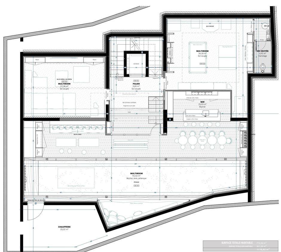 Chalet White Sand, Courchevel 1550 floorplan - The Chalet Edit