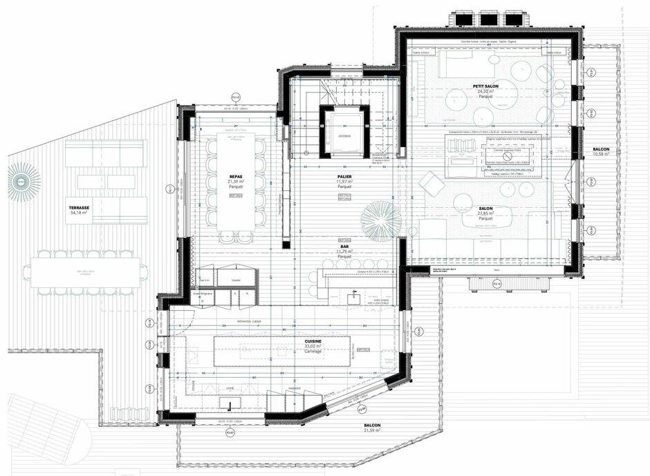 Chalet White Sand, Courchevel 1550 floorplan - The Chalet Edit