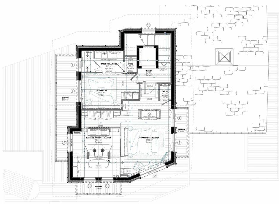 Chalet White Sand, Courchevel 1550 floorplan - The Chalet Edit
