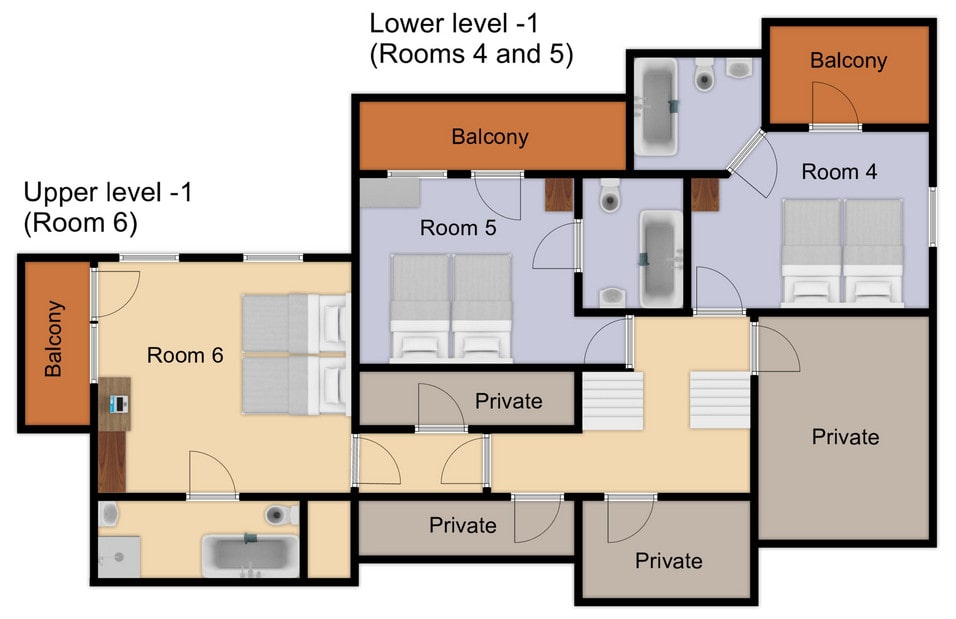 Chalet Eleanor, Meribel floorplan - The Chalet Edit