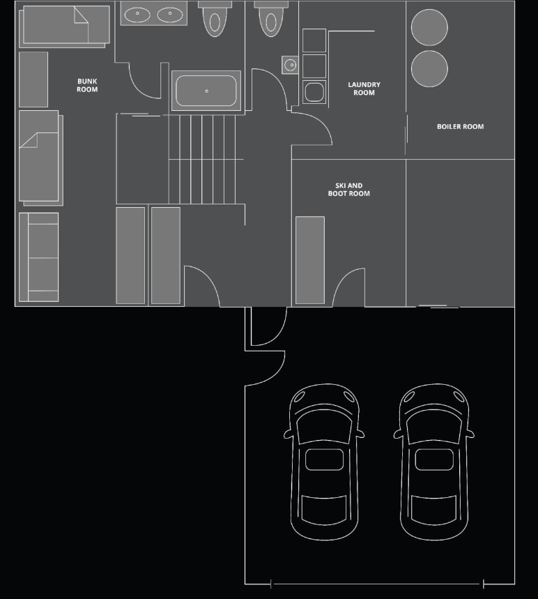 Chalet Sandjeman, Morize floorplan - The Chalet Edit