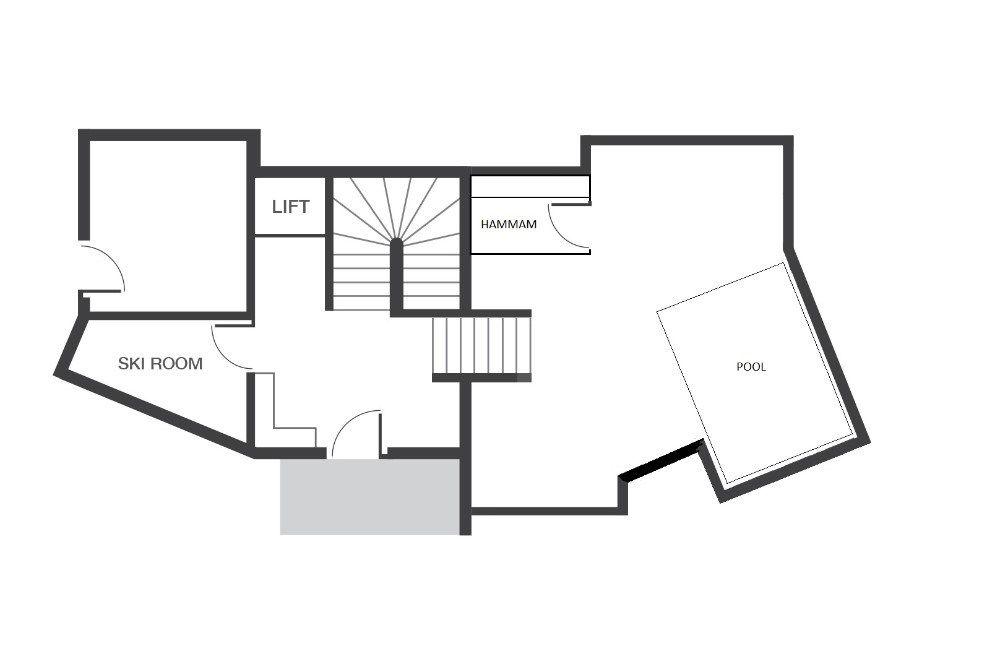 Chalet Beluga, Avoriaz floorplan - The Chalet Edit