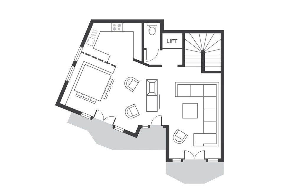 Chalet Beluga, Avoriaz floorplan - The Chalet Edit
