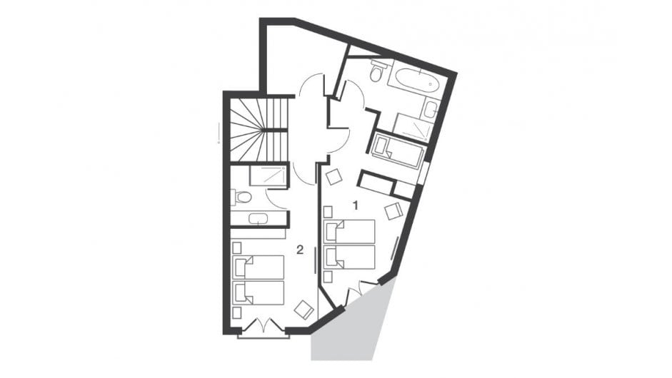 Chalet Kakisa, Avoriaz floorplan - The Chalet Edit