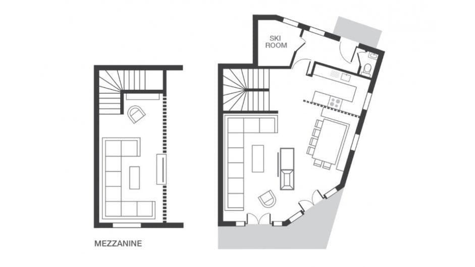 Chalet Kakisa, Avoriaz floorplan - The Chalet Edit