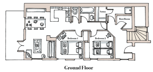 Chalet Du Bois, Morzine floorplan - The Chalet Edit
