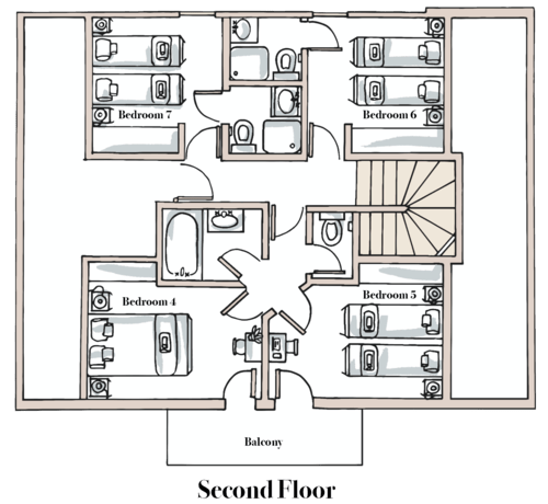 Chalet Du Bois, Morzine floorplan - The Chalet Edit