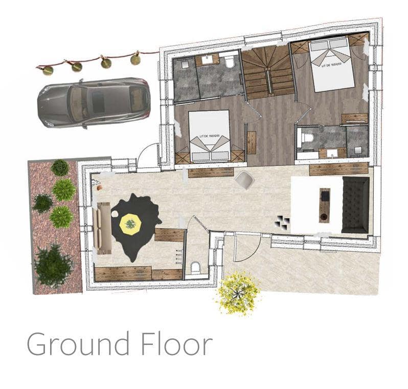 The White Chalet, Courchevel Le Praz floorplan - The Chalet Edit