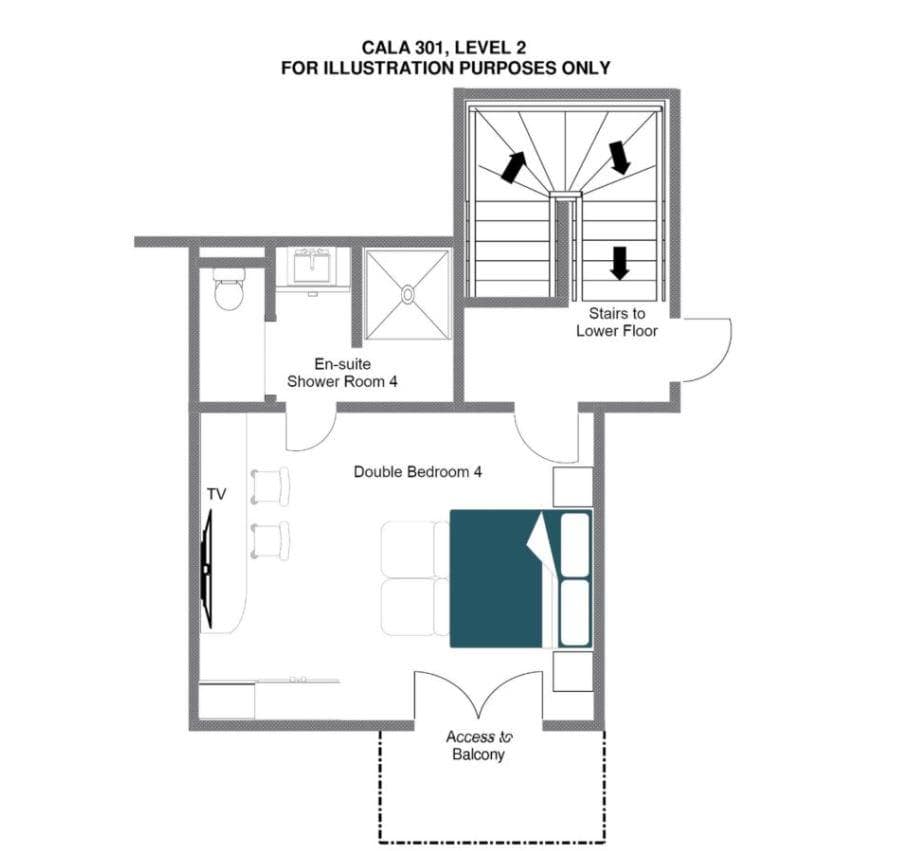 Cala Slopeside, Val d'Isere floorplan - The Chalet Edit
