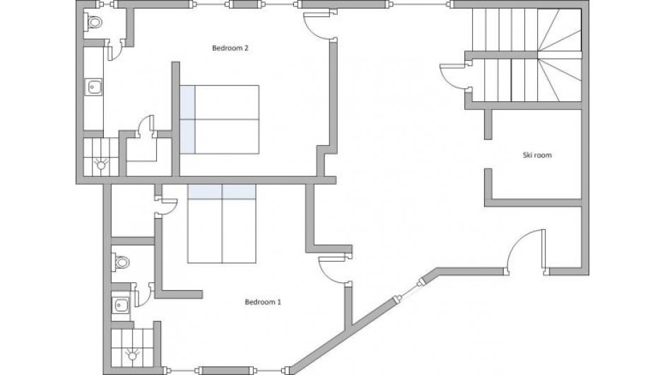 Chalet La Face, Val d'Isere floorplan - The Chalet Edit