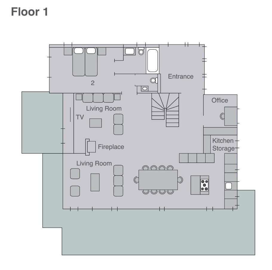 Chalet Kitsilano, Verbier floorplan - The Chalet Edit